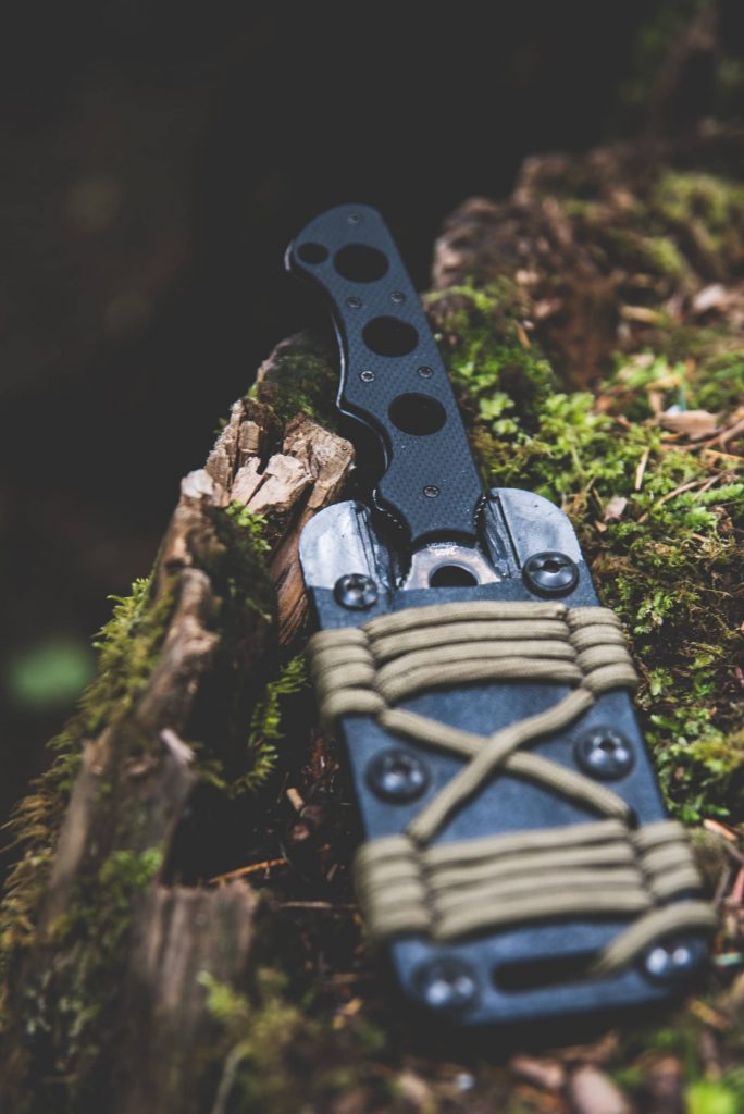 knife packed in cover for protection and safety